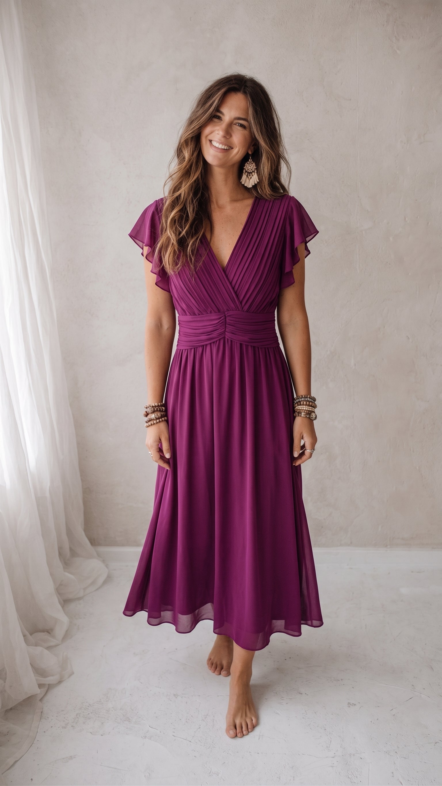 Kleid Modell Roos Cyclamen