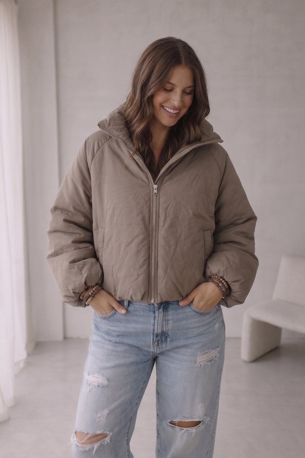 Jasje model Pip taupe