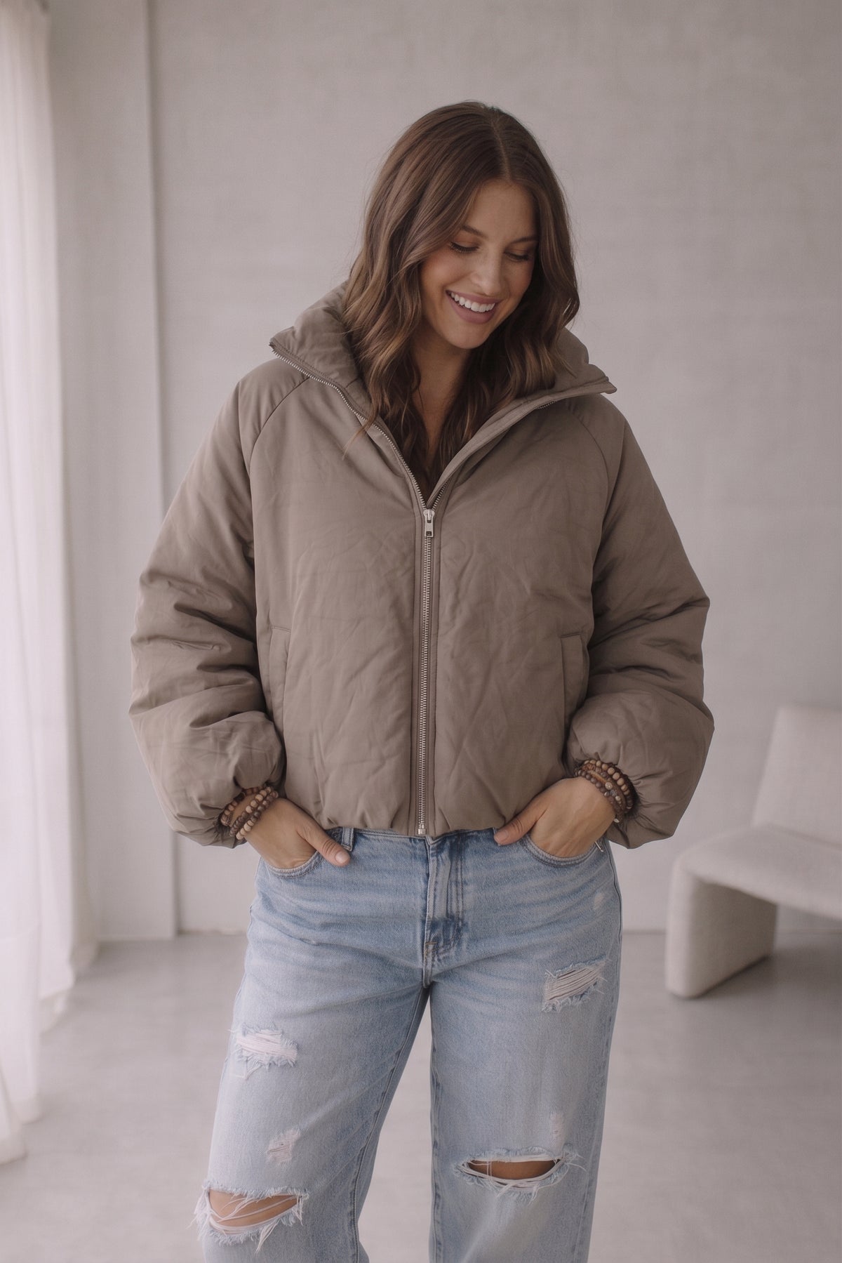 Jasje model Pip taupe