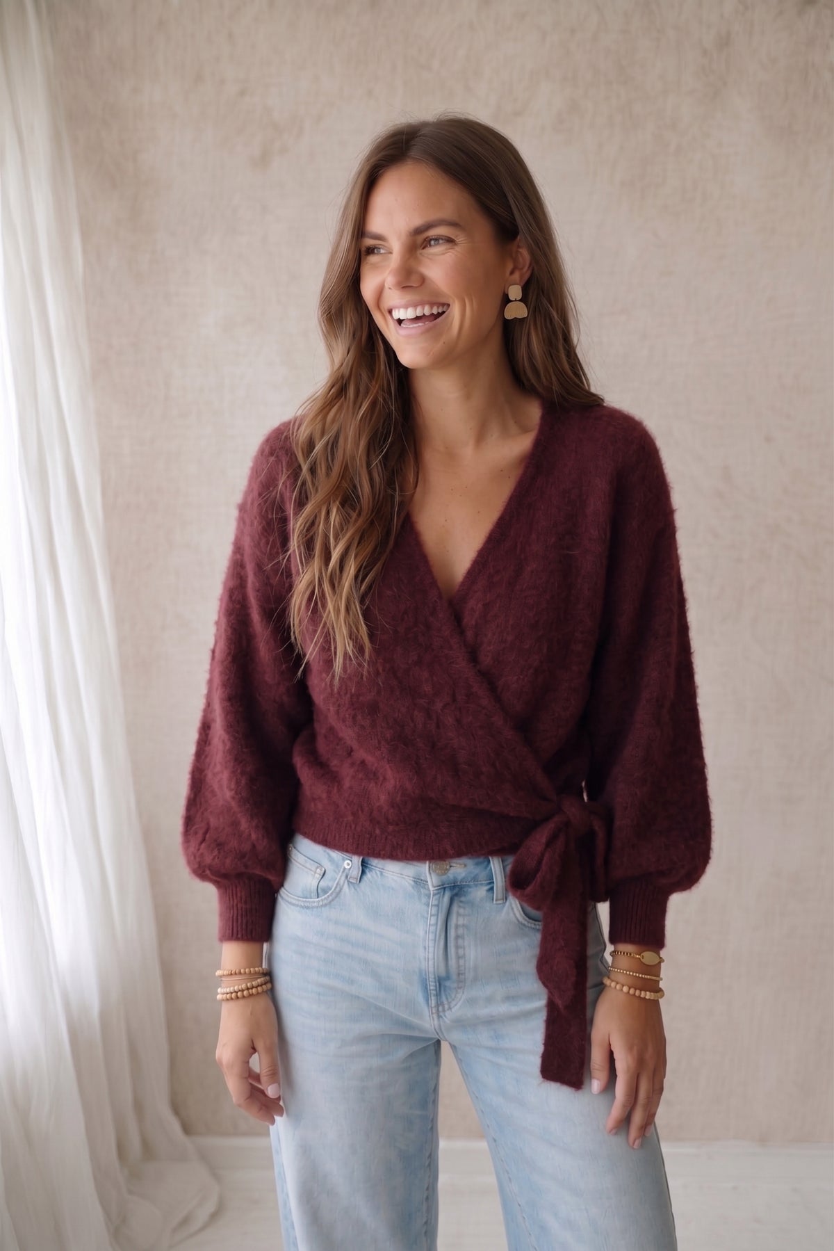 Gilet Noortje - Bordeaux