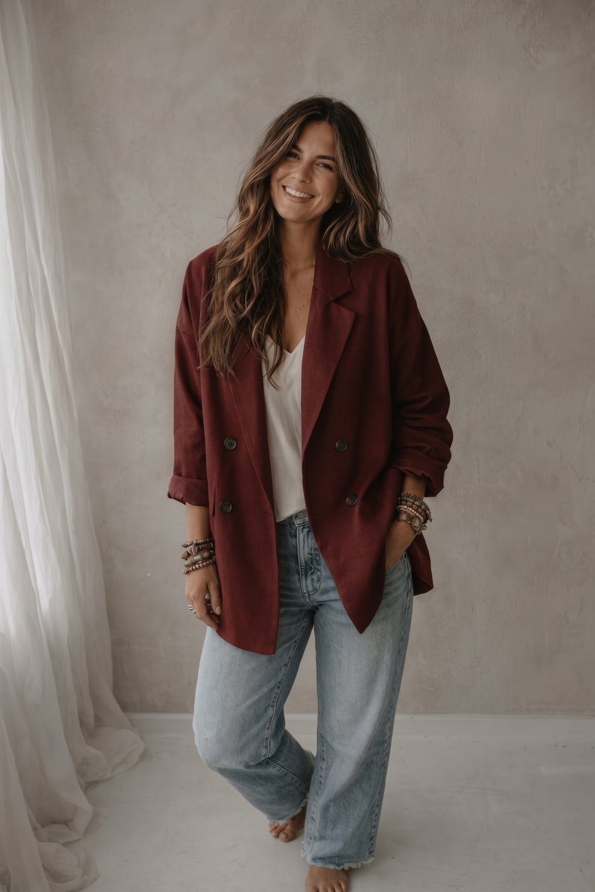 Lara Jacket - Burgundy