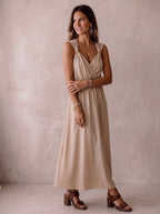 PIÈCE STUDIO ⚡Robe Jess beige N°1