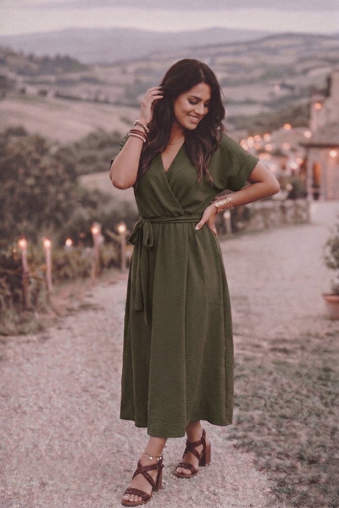 Jurk Pleun Leger Groen