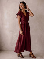 Jurk Josy bordeaux