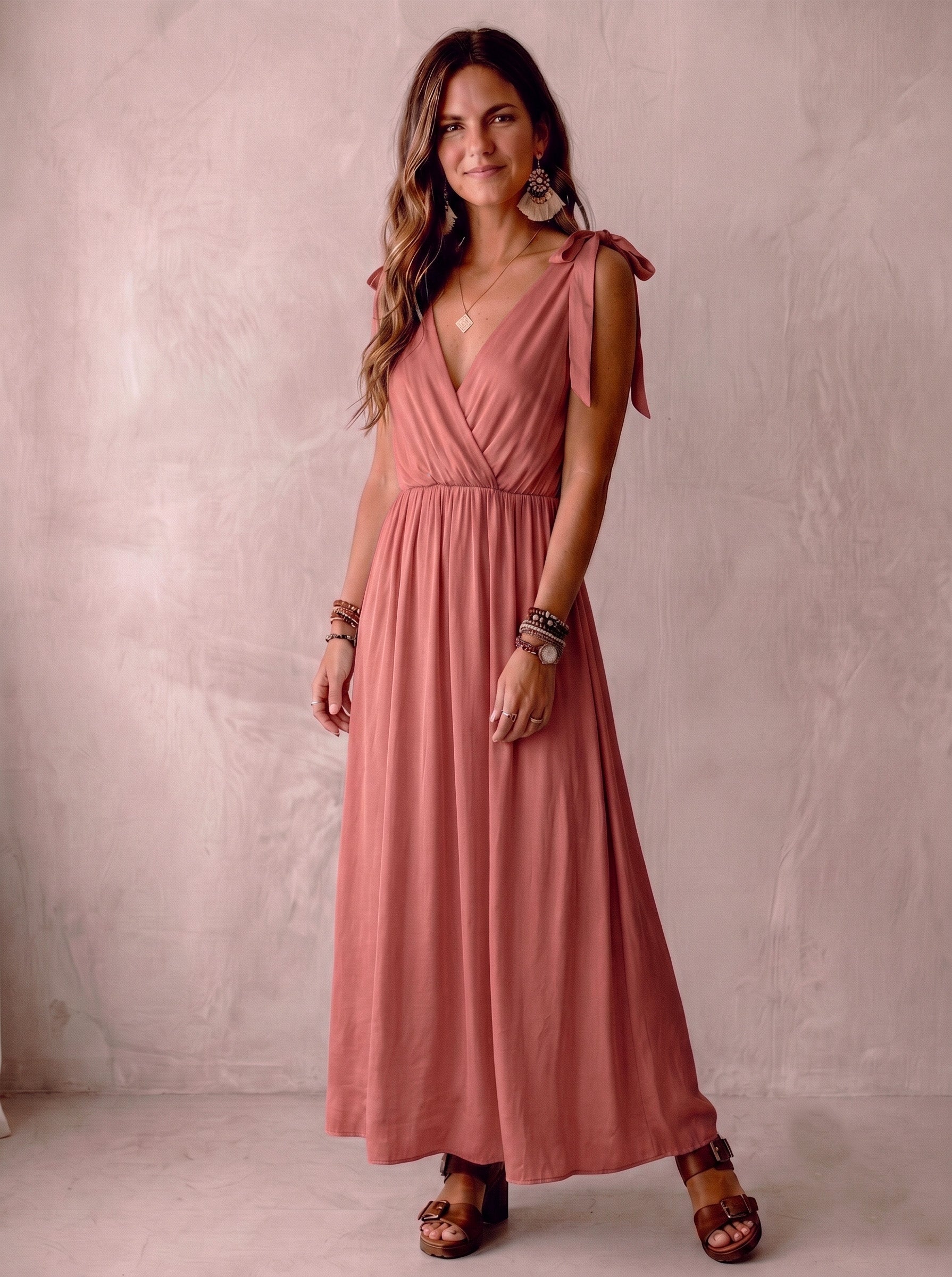 Dress Sem salmon