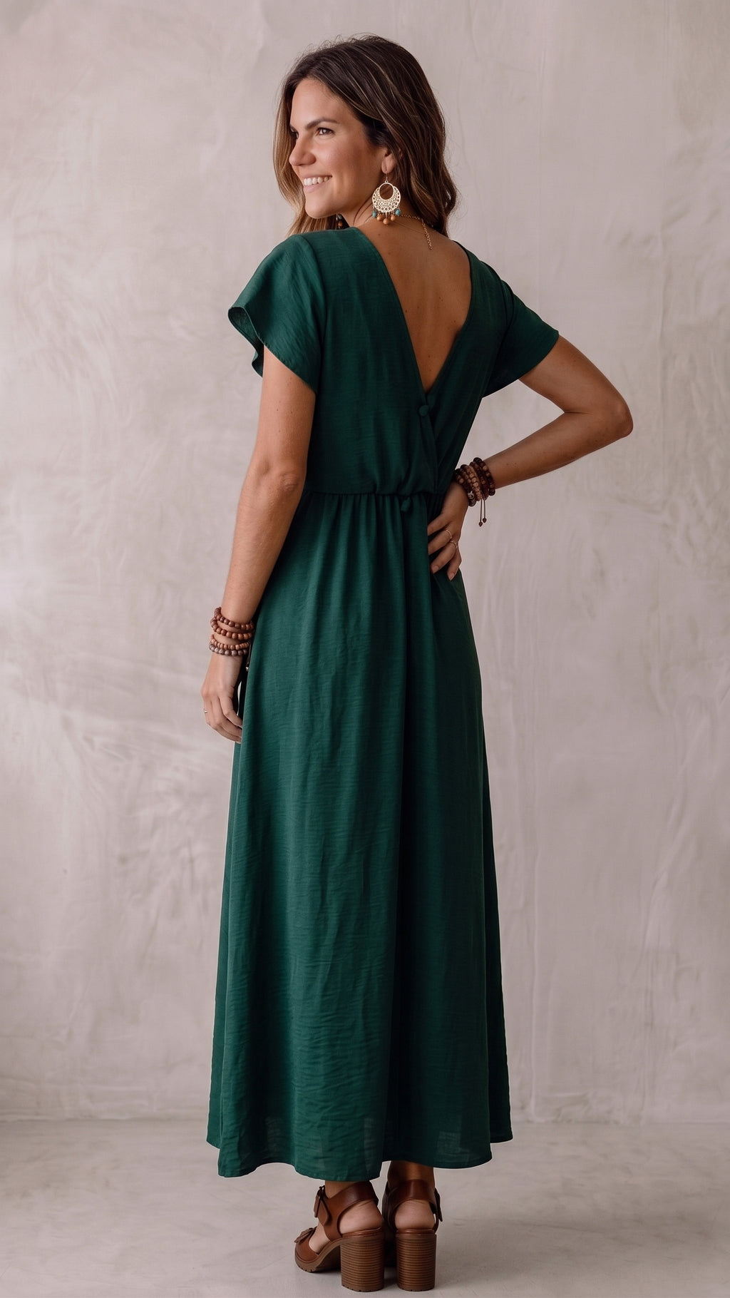 Kleid Josy dunkelgrün