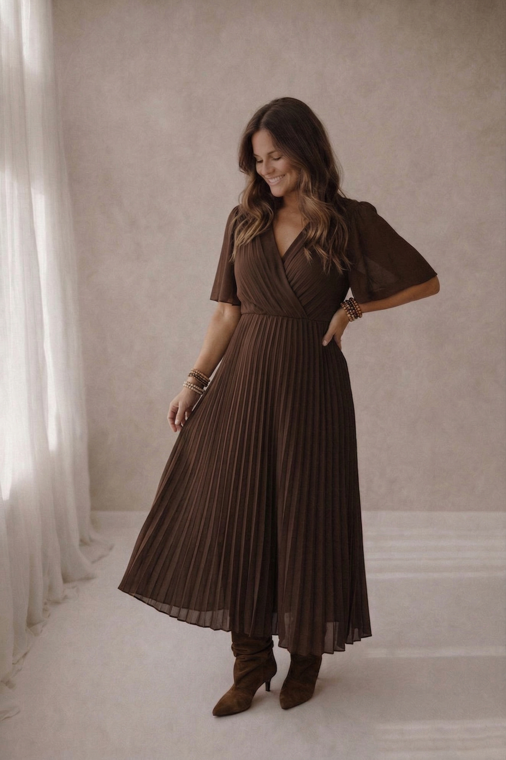 Robe Josy Marron Foncé