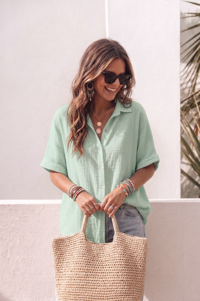 Blouse Mousseline mint