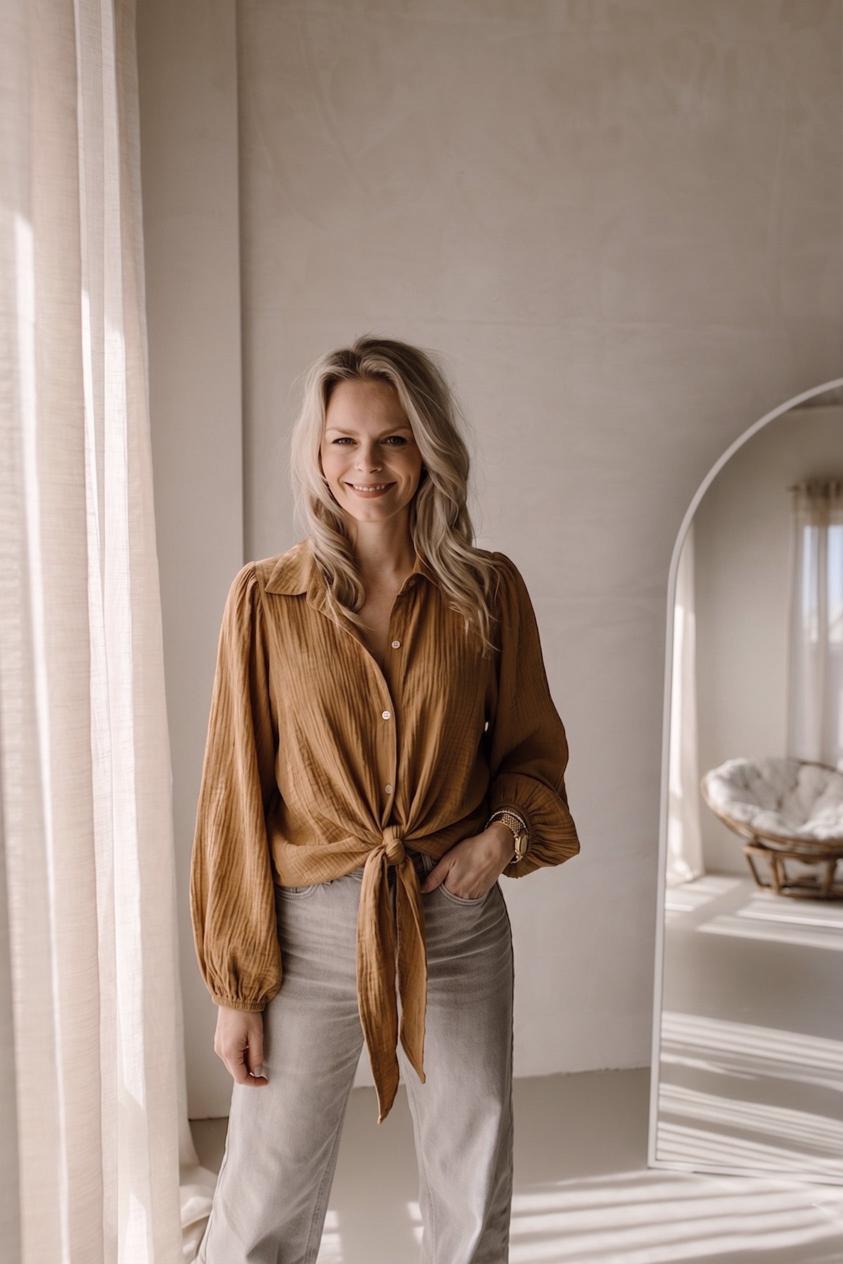 Blouse James camel
