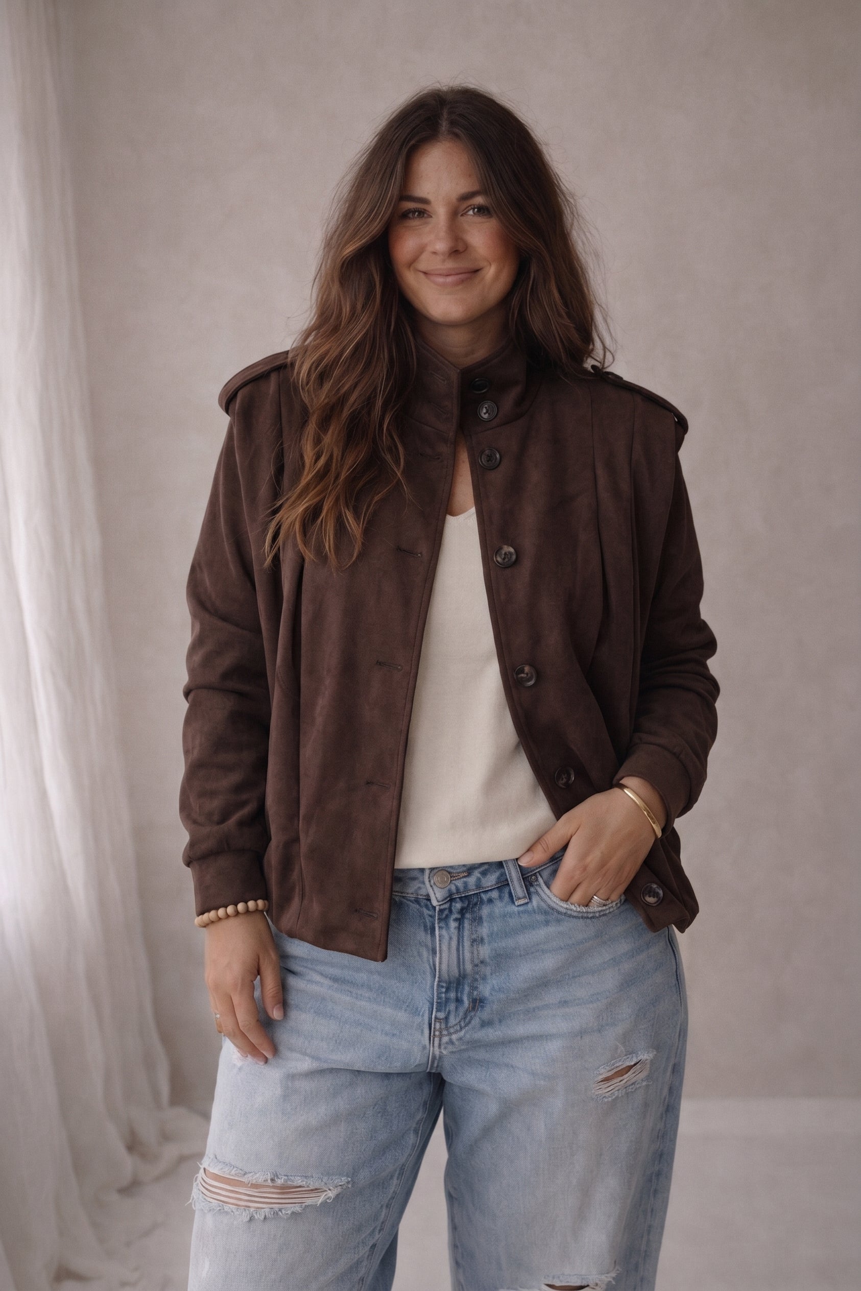 Veste modèle Loïs marron