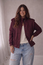 Jacke Modell Loïs, Burgunderrot