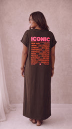 Kleid Modell Iconic braun