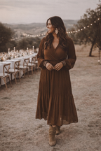 Dress Fem brown