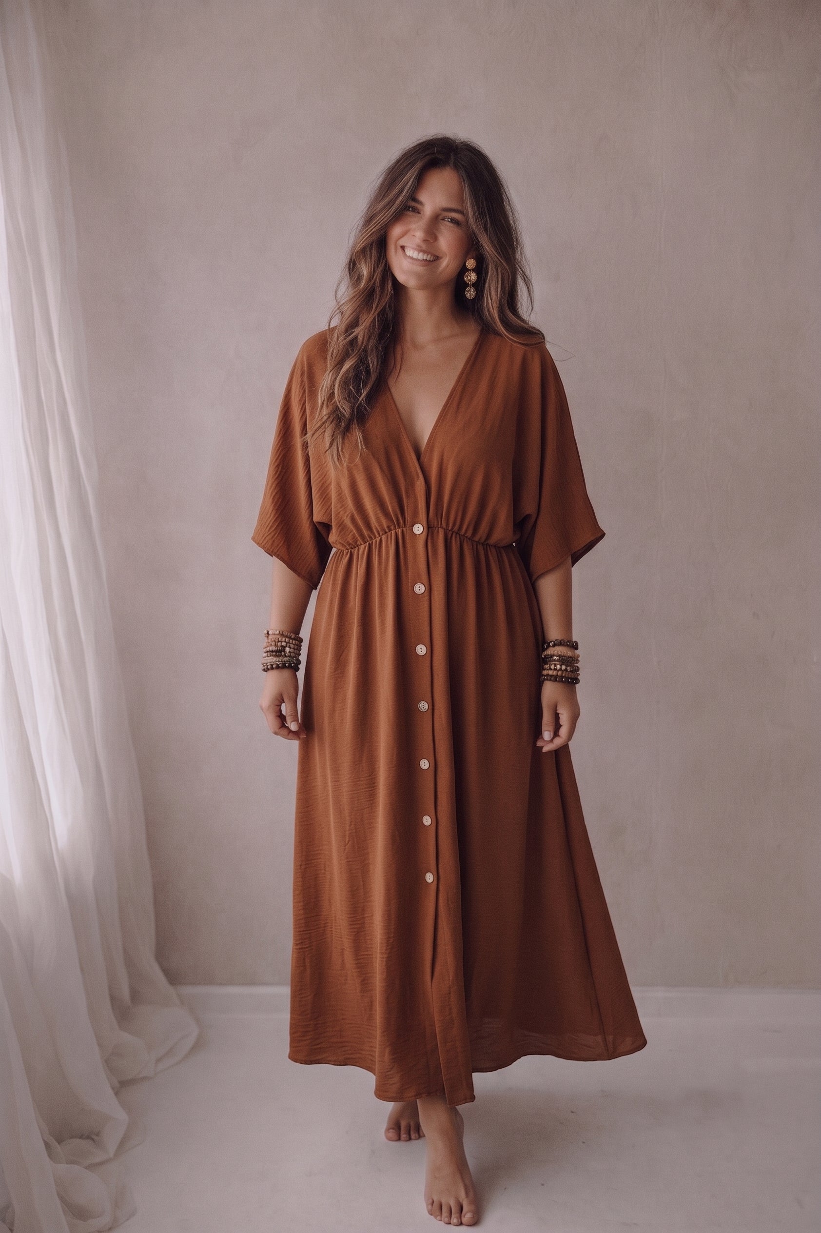 Dress Model Keet camel