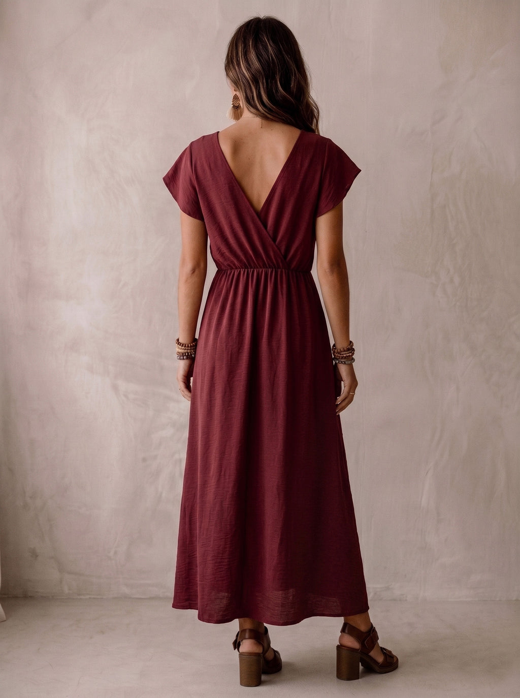 Jurk Josy bordeaux