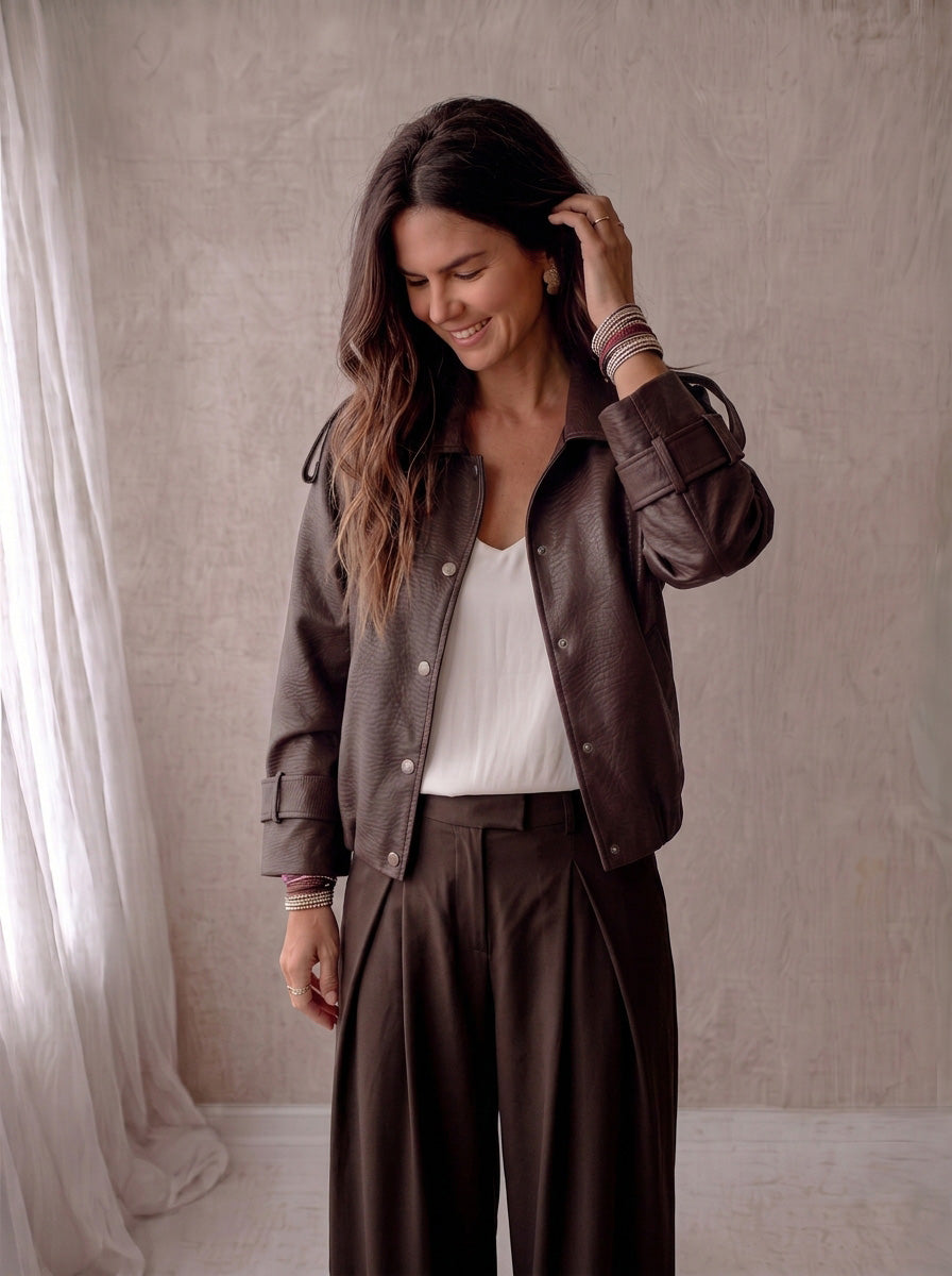 Jacke Modell Jade Braun