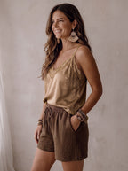 STUDIO PIECE ⚡Top Sara Camel