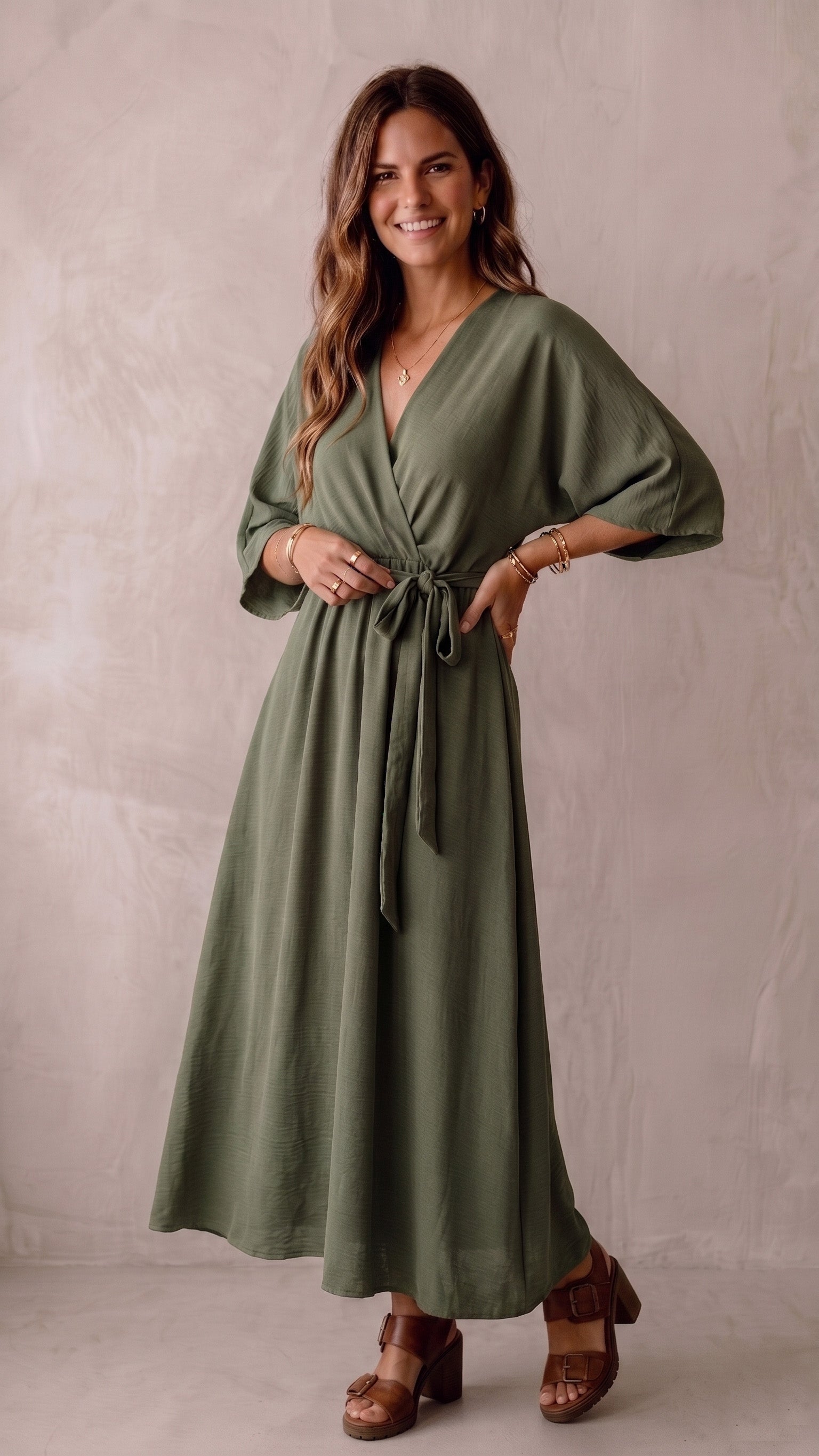 Kleid Floor grün