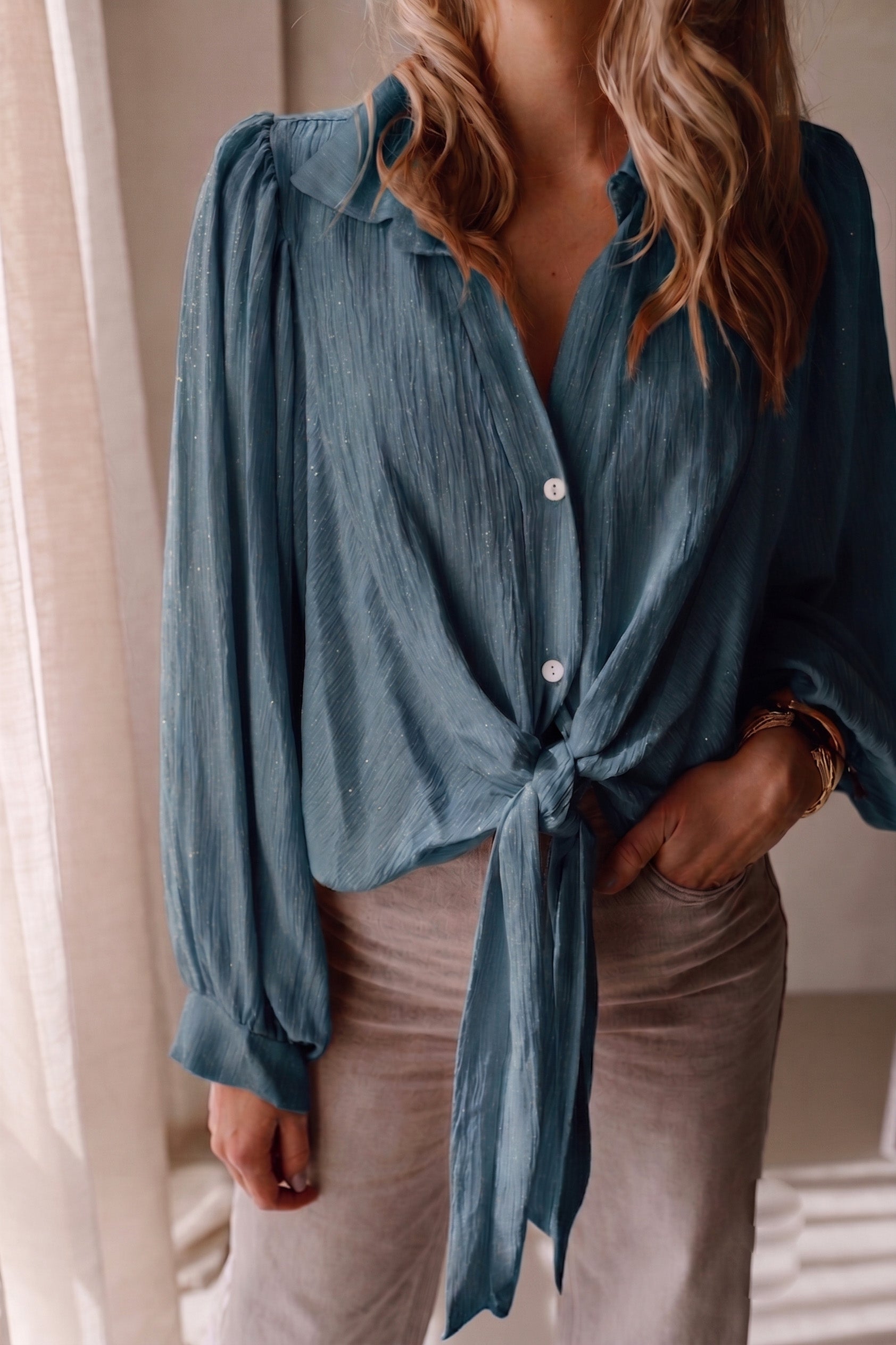Bluse James beige