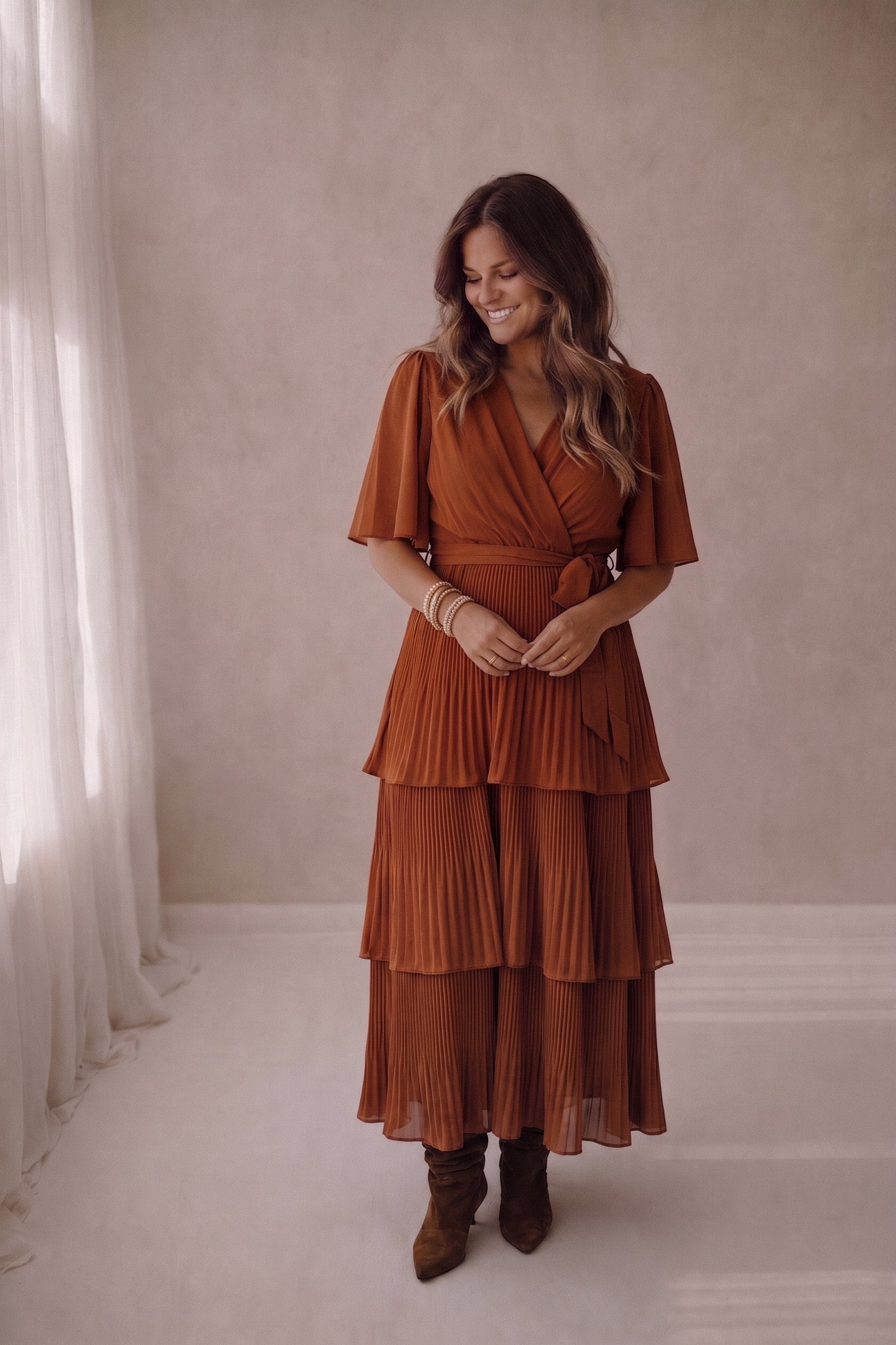 Kleid Modell Pop camel