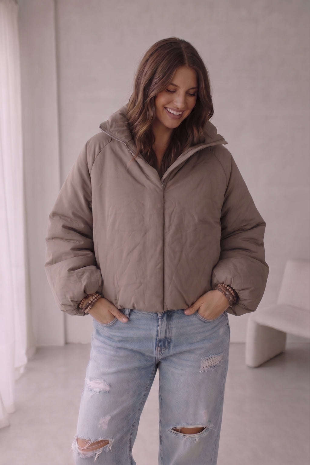 Jacke Pip - Taupe