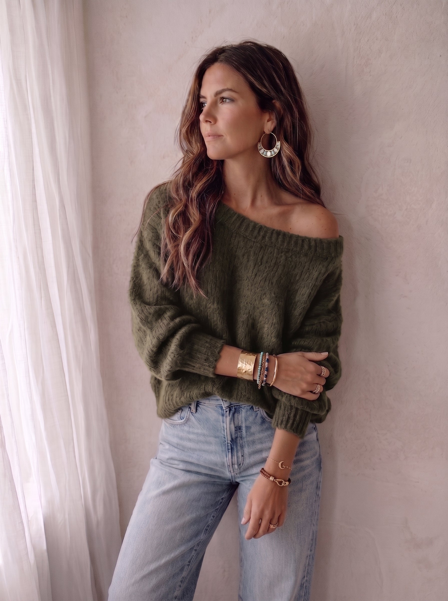 Pullover Modell Lola dunkel-altrosa