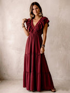 Jurk Mea Burgundy