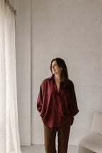 Blouse Quinty Bordeaux