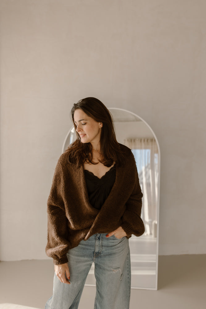 Vest Sara Donker Brown