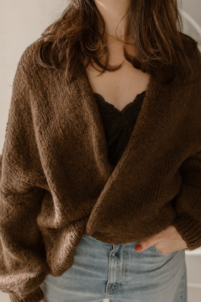 Vest Sara Donker Brown