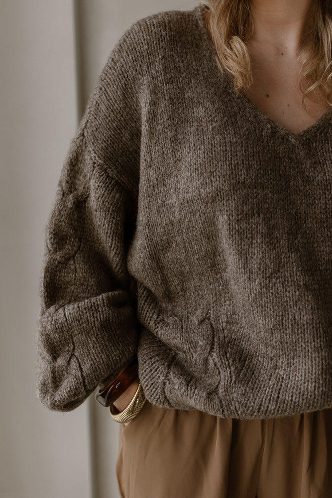 Sweater Feline Taupe