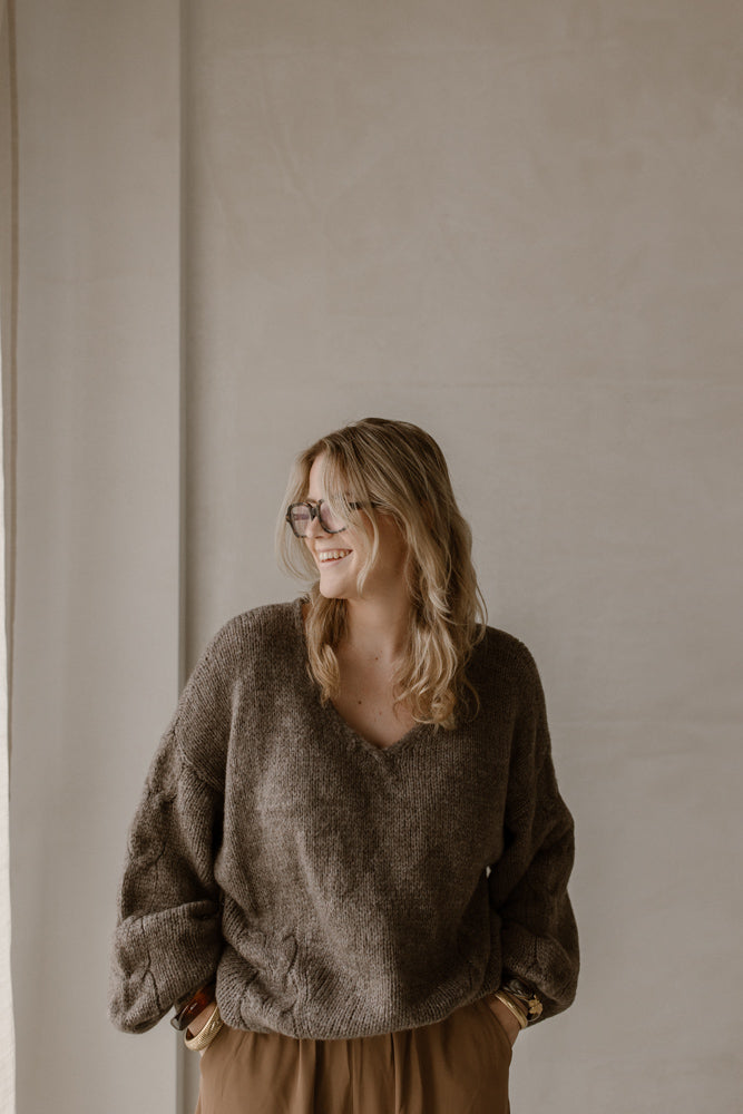 Sweater Feline Taupe
