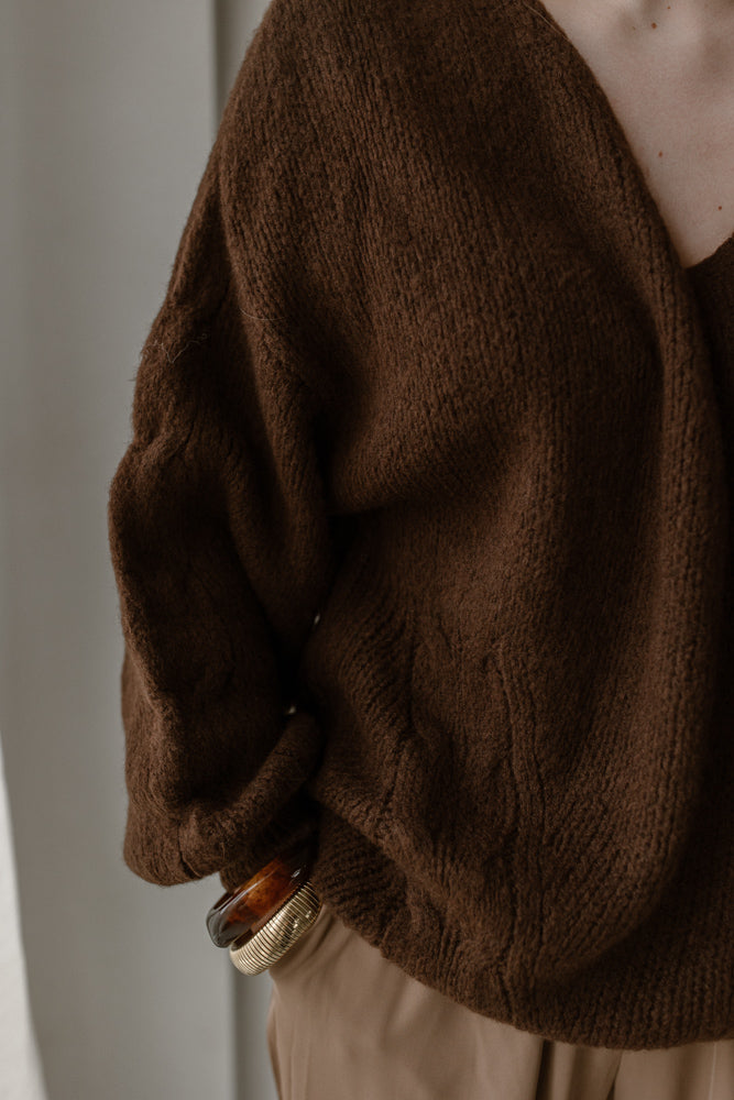 Sweater Feline Brown