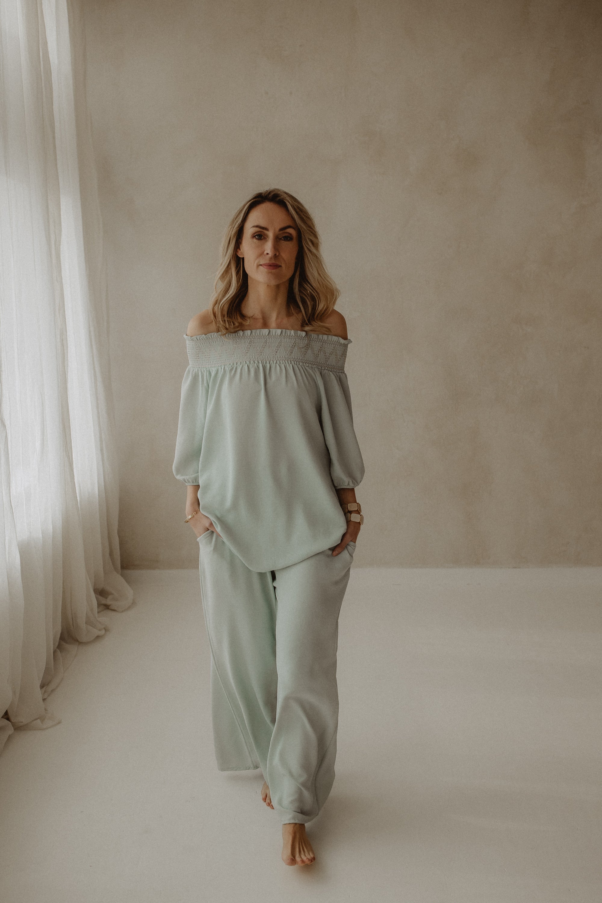 Set  Nika Mint Groen