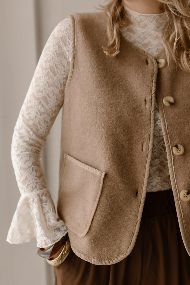 Gilet  camel