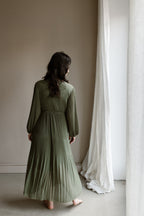 Jurk Fem leger groen