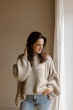 Trui Maan beige
