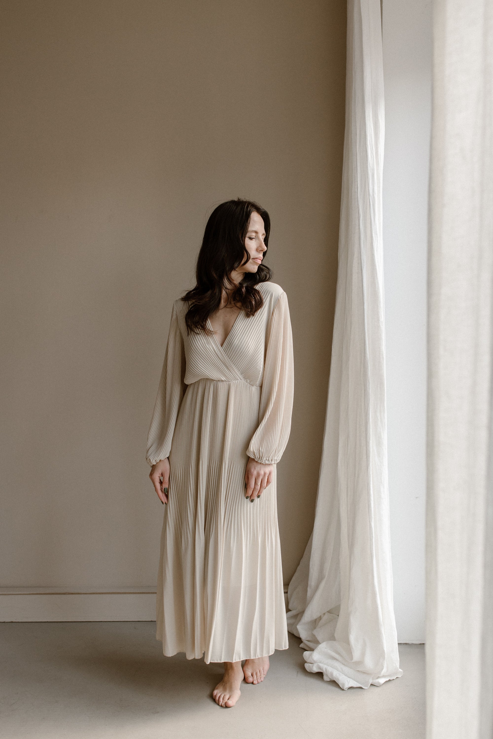Dress Fem Creme
