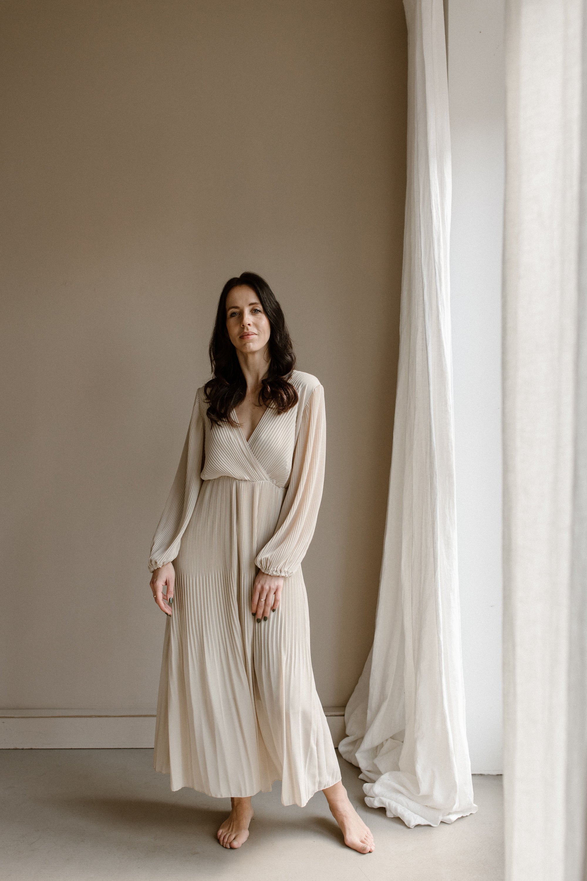 Dress Fem Creme