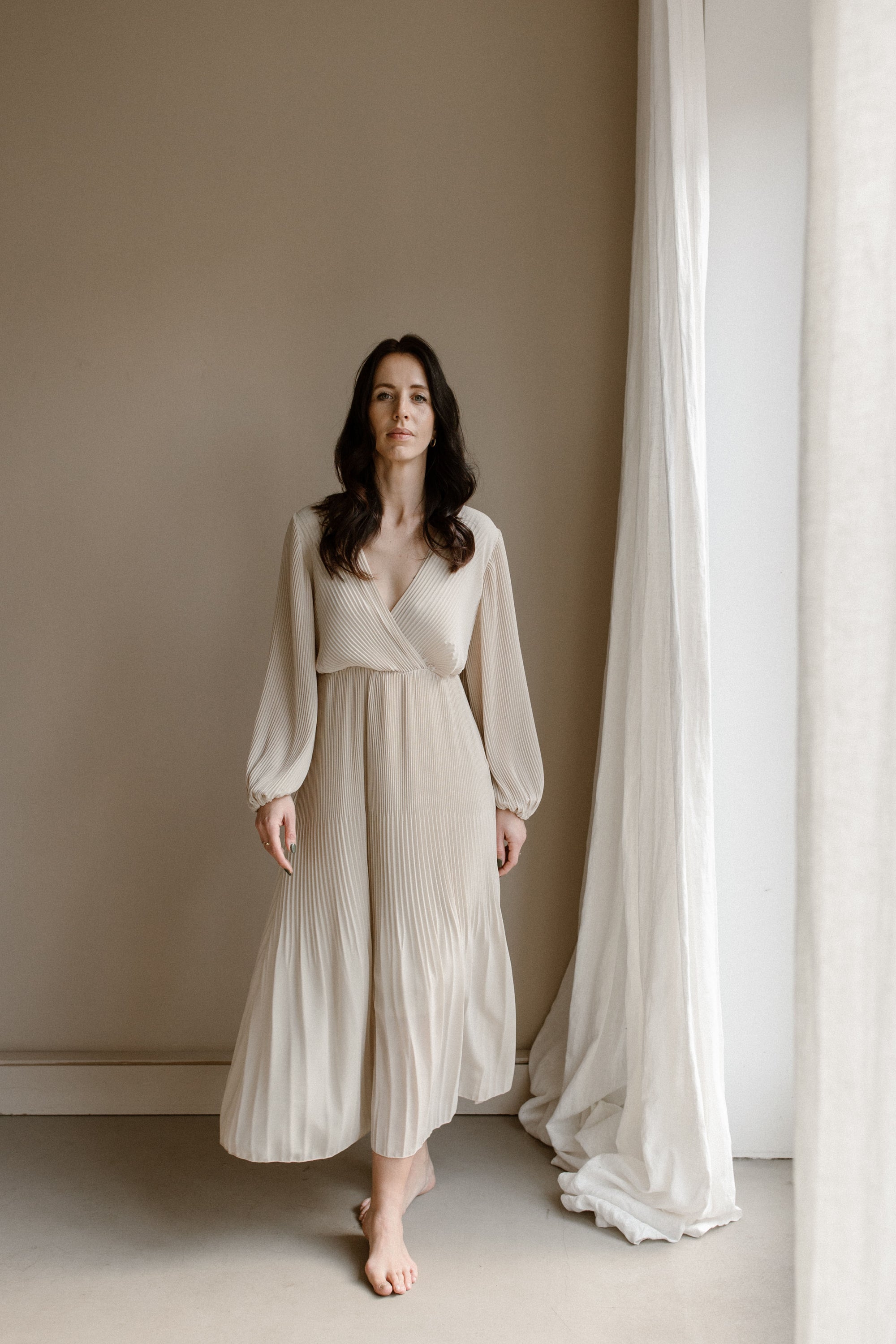 Dress Fem Creme
