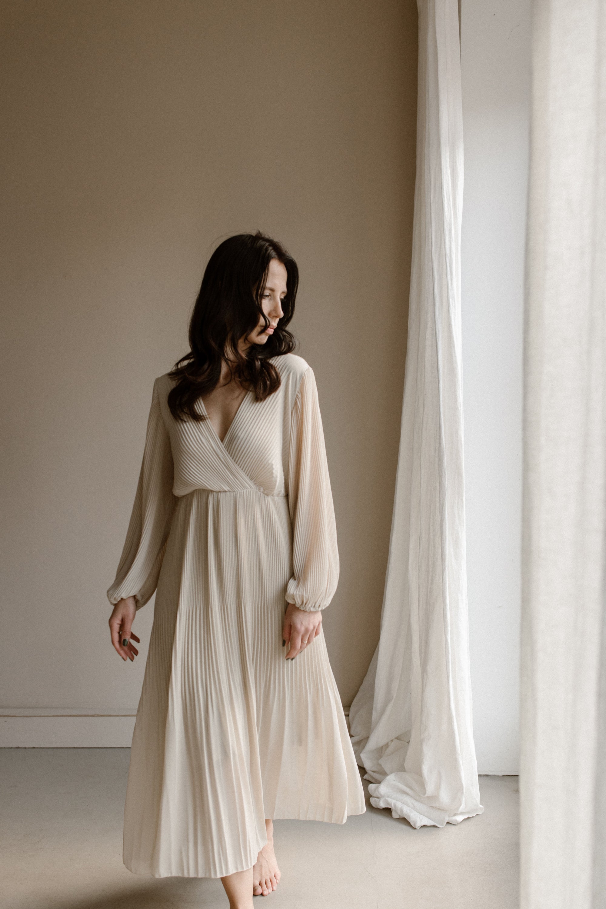 Dress Fem Creme