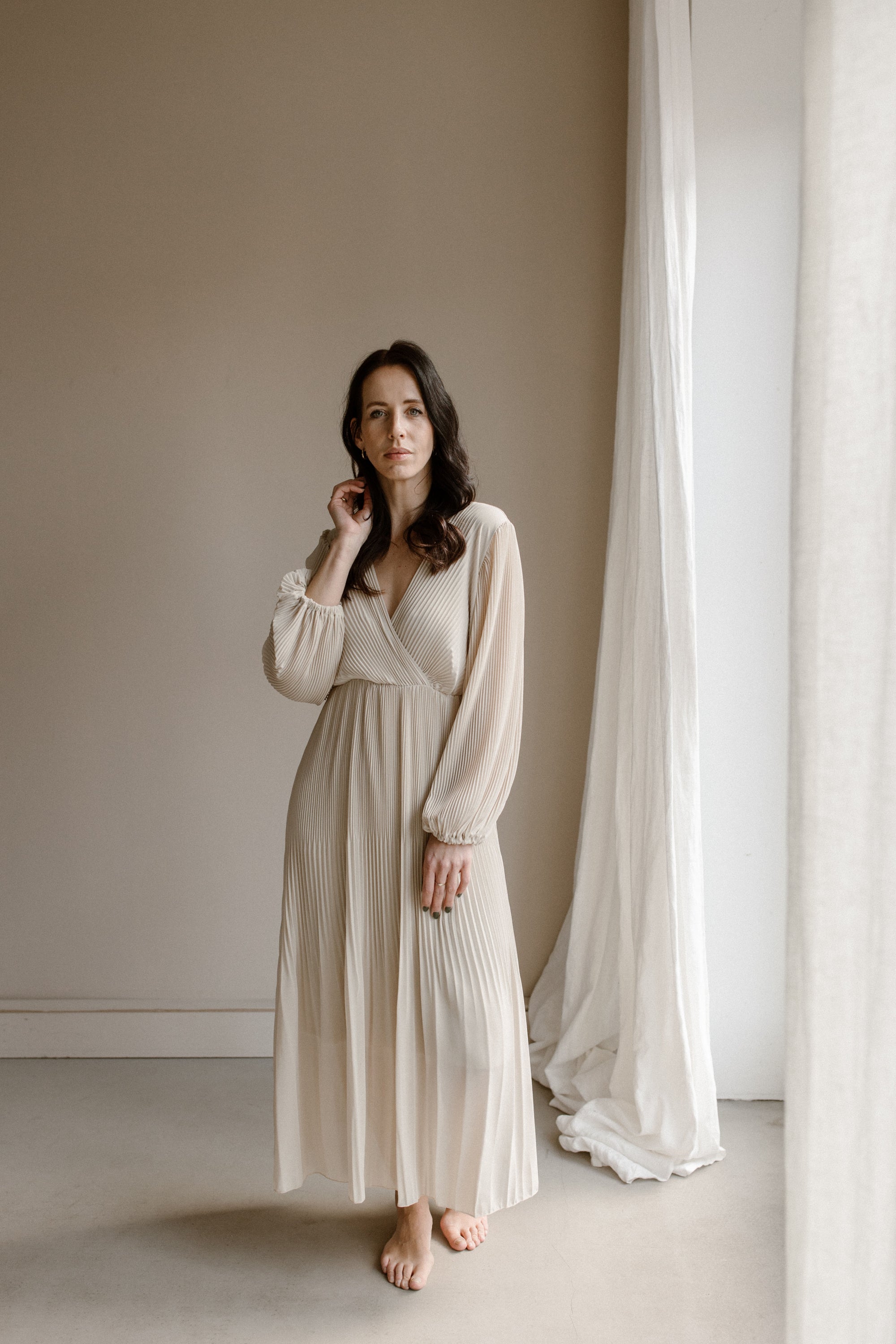 Dress Fem Creme