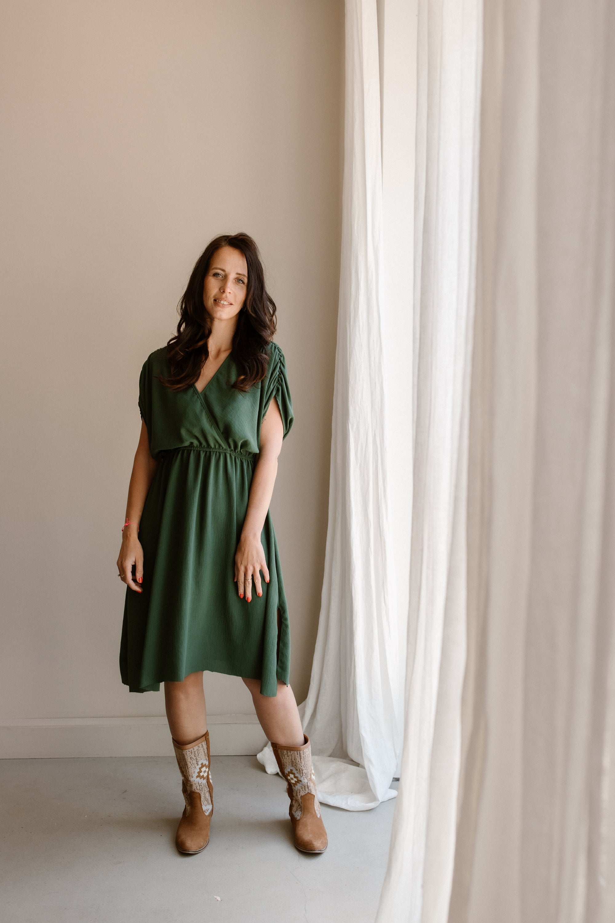 Dress Jip Camel Pre-Order Delivery Time 2/3 Weeks