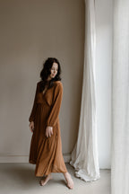 Jurk Fem camel