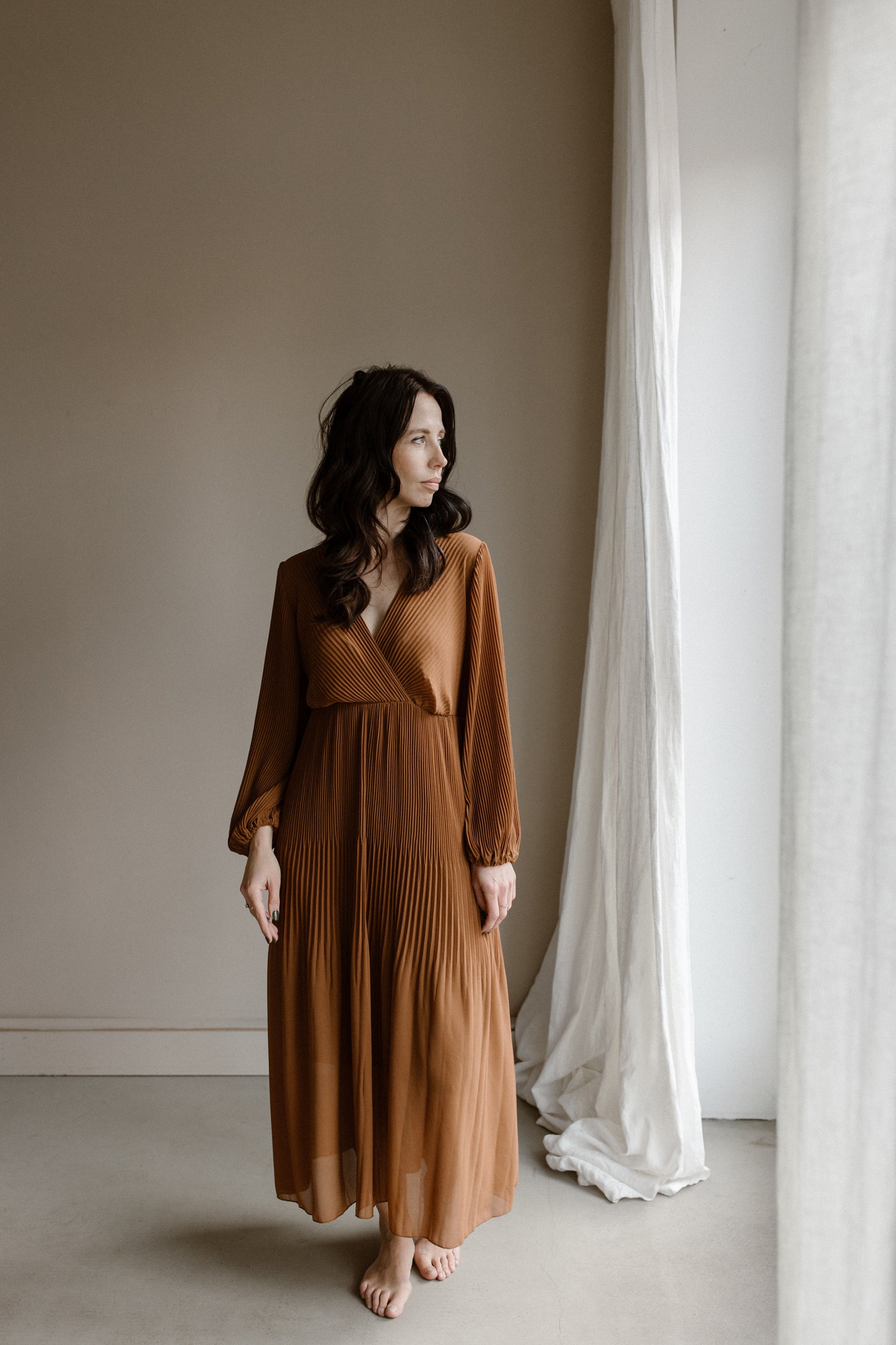 Kleid Fem Camel