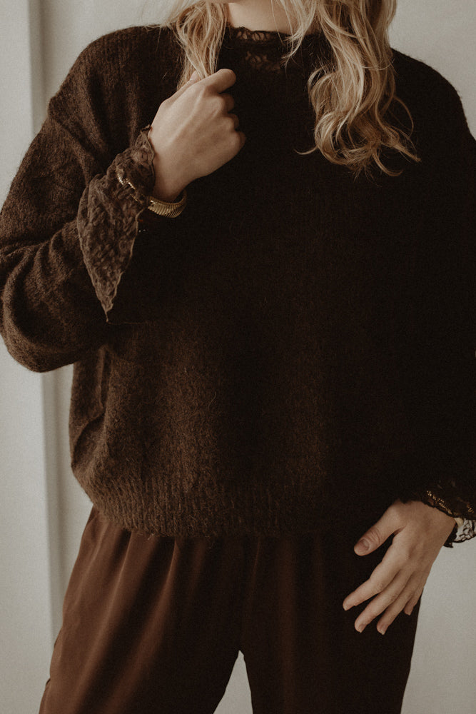 Sweater Lily dark brown