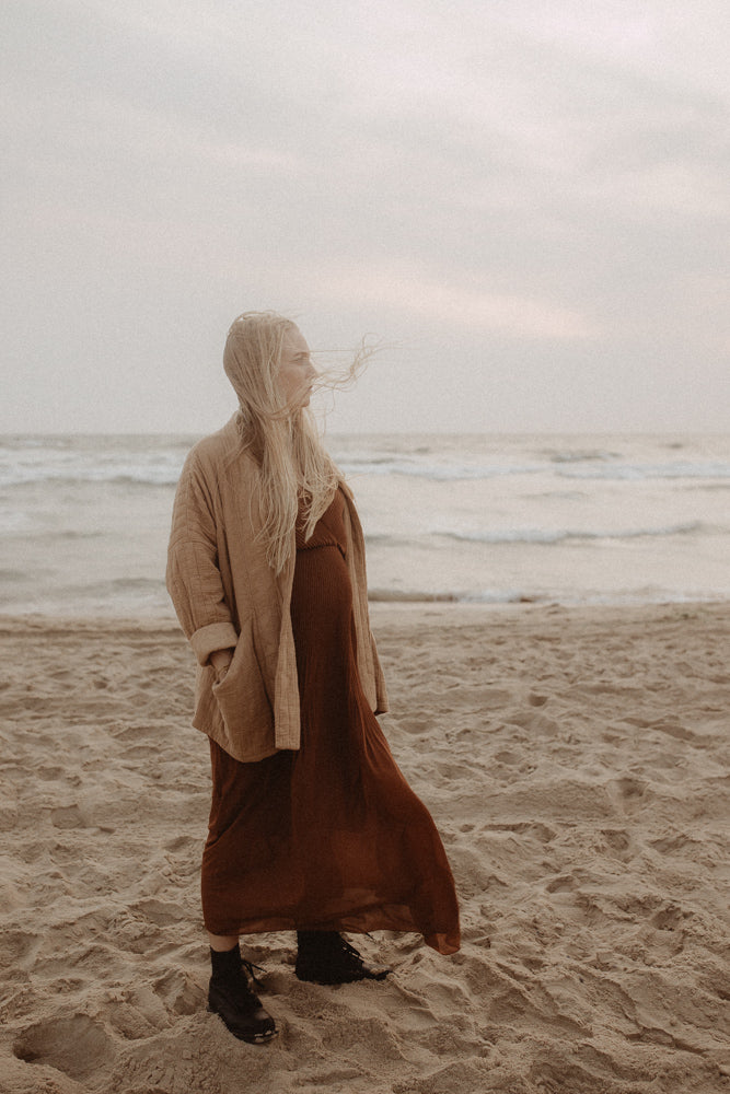 Jurk Fem Camel