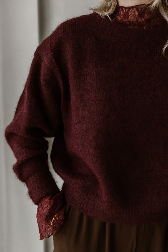 Top Lana Kant Bordeaux