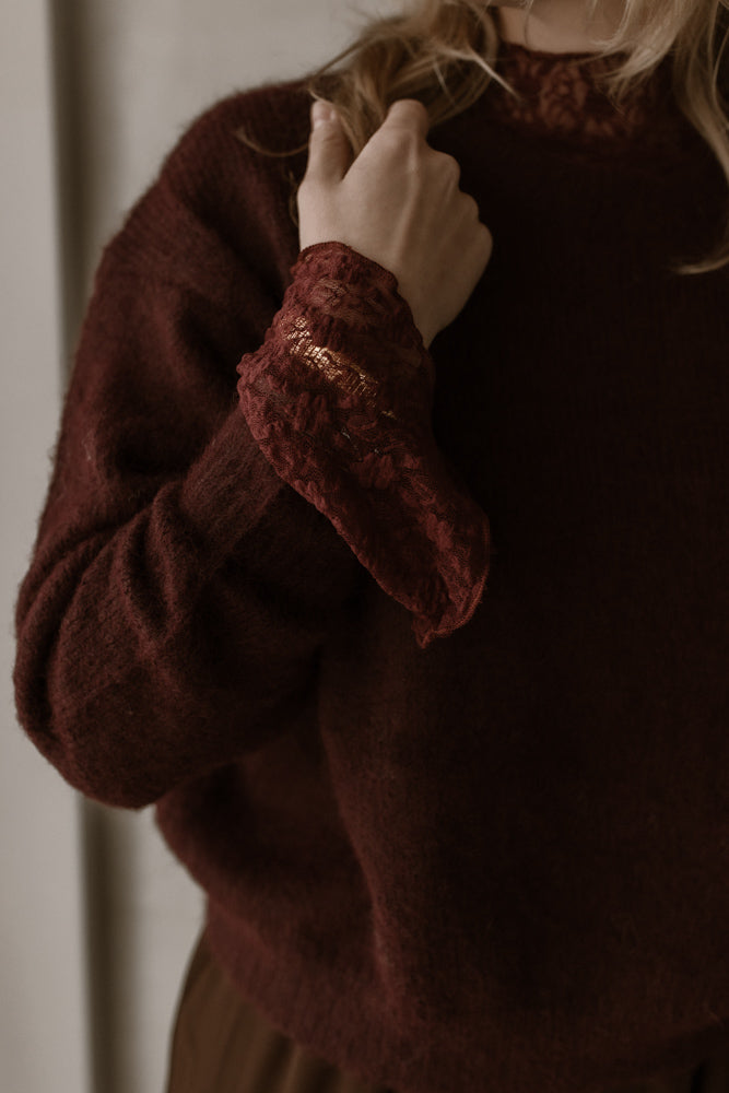 Top Lana Kant Bordeaux