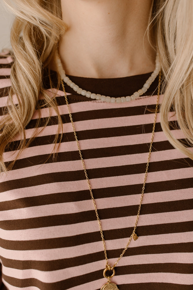Pull Mees Marron/Rose
